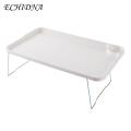 Folding Laptop Table Folding Laptop Table Non-slip Legs High Stability Strong Load-bearing Portable Collapsible Bed Table with Cup Holder for Students Laptop Desk. 