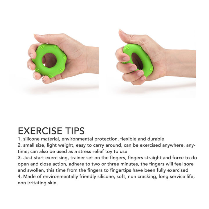 Finger%20Exerciser%20Set,%20Multipurpose%20Finger%20Stretcher%20Hand%20Grip%20Strengthener%20Green%20Improve%20Stiffness%20Relieve%20Pressure%20Silicone%20for%20Strength%20Training%20-%20Image%204