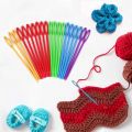 05 Plastic Needles Knitting Crochet Tapestry Wool Yarn Needles Children DIY Sweater Weaving Tools. 