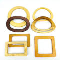 Handmade DIY Handicrafts Luggage Accessories Wooden Handle Handbag Strap Square Handle Round Wooden Handle. 