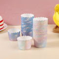 【Booming】 50Pcs Rainbow Cupcake Liners for Baking Gradient Cupcake Wrappers Baking Cups Dounp.