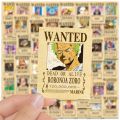 New specials 10/30/50pcs Anime One Piece Wanted Posters Stickers for Kids DIY Phone Laptop Car Wall Waterproof Cool Luffy Zoro Sticker Toys. 