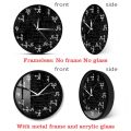 The Nines Math Wall Clock Number 9 Math Modern Clock Wall Watch Math Equation The Clock of 9s Formulas Mathematical Wall Art. 