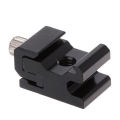 Hot Shoe Flash Bracket Camera Metal Cold Shoe Mount Adapter 1/4 Tripod Screw. 