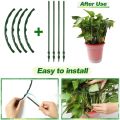 【ZOSR】2pcs Garden Plant Support Cage Plie Flower Stand Holder Plastic Semi-Circle Green House Orchard Rod Household Gardening Bonsai Tool. 