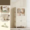 Portable Wardrobe Closet Foldable Wardrobe Organizer Toy Storage Box for Bedroom. 