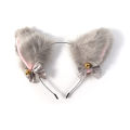 Plush Cat Ears Bell Headband Super Fairy Japanese Soft Girl Headdress Photoshoot. 