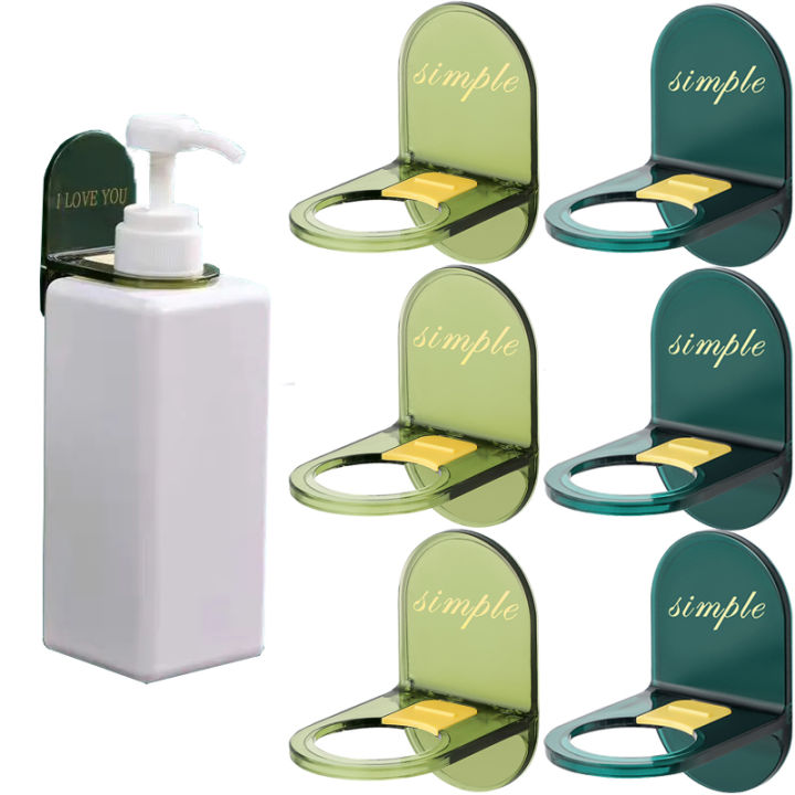 Wall Mounted Self-Adhesive Bottle Shelf Shower Organizer Holder Shelves Hanger Bathroom Accessories