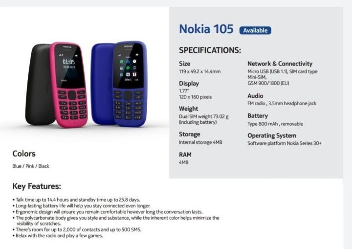 NOKIA%20105%20(DUAL%20SIM)%204th%20Edition%20With%201%20Year%20Warranty%20By%20Nokia%20-%20Image%2010