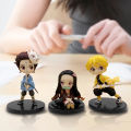【Dream Sailing Store 】6 pcs/Set Demon Slayer Anime Cartoon Figure Desktop Model. 