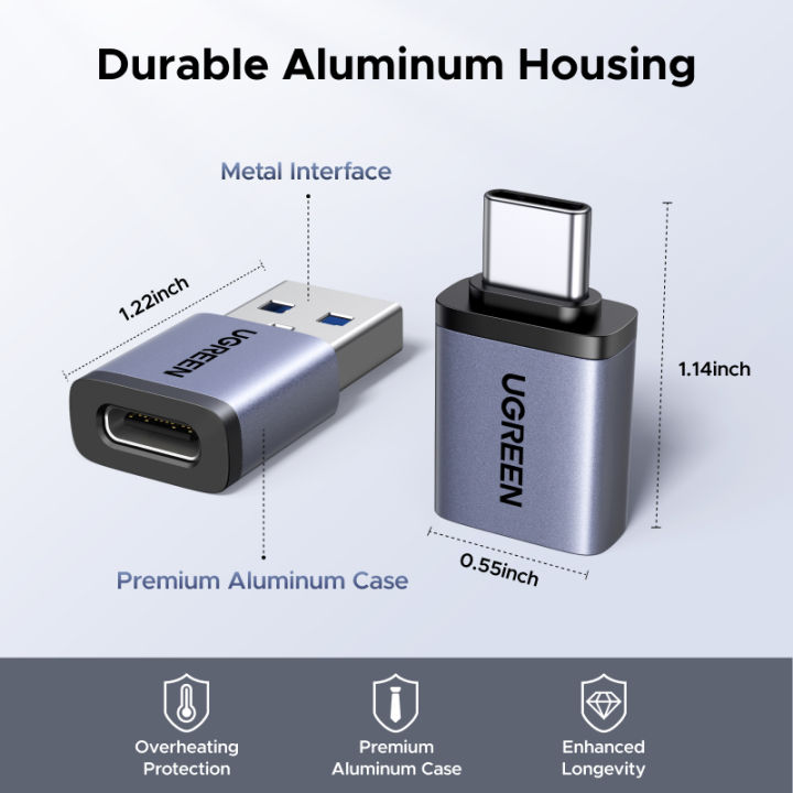 UGREEN%203+1pcs%20USB3.1%20OTG%20Adapter%20Support%203A%20Fast%20Charging%20Model:75990%20-%20Image%204