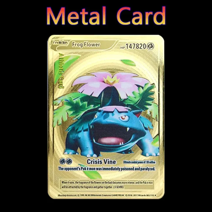 pokemon%20cards%20golden%20Pokemon%20183200%20Points%20High%20Hp%20Charizard%20Pikachu%20Mewtwo%20Gold%20Black%20English%20French%20Metal%20Cards%20Vmax%20Mega%20GX%20Game%20Collection%20CardsParty%20Games%20Crafts%20-%20Image%204