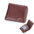 Baellerry Men's Wallet Pu Leather Anti-theft Wallet 3 Fold 15 Cards RFID Short Purse Wallets for Men Fashionable Business. 