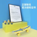 Mesuca Minions Skateboard Children's Toys Boys and Girls Beginner Baby Four-Wheel Brush Street Cartoon Mini Double Rocker. 