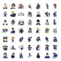100 s Blue Lock Stickers Isagi Yoichi Cartoon Stickers Decals DIY Phone Case Laptop Skateboard Cool Anime Kids Sticker Toy. 