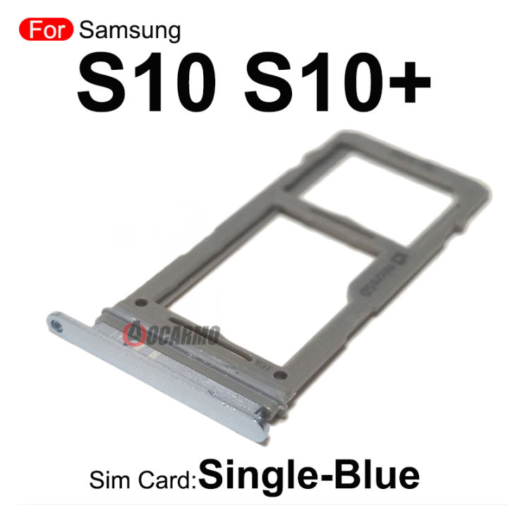 Black%20Blue%20Silver%20Single%20+%20Dual%20Sim%20Tray%20MicroSD%20SIM%20Card%20Slot%20For%20Samsung%20Galaxy%20S10%20Plus%20S10+%20S10E%20Replacement%20Part%20-%20Image%205