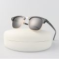 (New)Vintage Polarised unglae Man Brand Deigner quare Frame un Glae Male Fahion emi Rimle Metal Oculo De ol. 