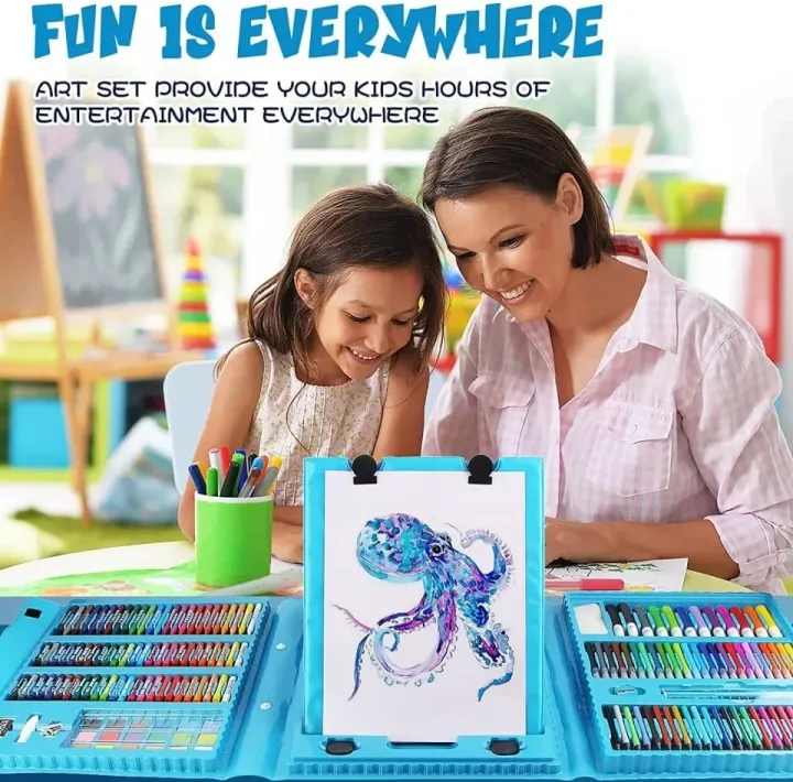 Super%20Mega%20208%20Pcs%20Art%20Set%20Kids%20Childrens%20Colouring%20Drawing%20Painting%20Arts%20&%20Crafts%20Case%20-%20Image%203