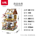 LOZ IDEAS Mini Block Street 1741 / 1742 / 1743 / 1744 China Ancient Street Building Brick Shop Store. 