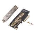 NVMe PCIe M 2 NGFF SSD to adapter card PCI express x 4 to M.2 card with bracket. 