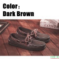 Men Genuine Leather Docksides Classic Homme Femme Boat Shoes,Plus Size Navy Blue Brown Black Flats Loafers Women 2023A053. 