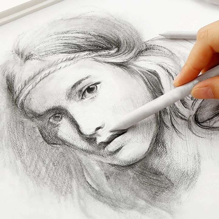 DYRUIDOJ%20Material%20Escolar%20Smudge%20Stick%20Drawing%20Tool%20Sketching%20Pencil%20Blending%20Stick%20Tortillon%20Painting%20Tool%20Art%20Supplies%20Sketch%20Double%20Head%20Stump%20White%20Drawing%20Pen/Multicolor%20-%20Image%205
