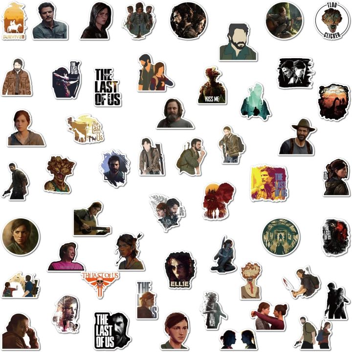 10/50/100Pcs%20Hot%20Game%20the%20Last%20of%20Us%20Set%20Joel%20Pack%20Fridge%20Suitcase%20Motorcycle%20Guitar%20PS5%20Firefly%20Decal%20Kids%20Stickers%20Vinyl%20Gift%20-%20Image%202