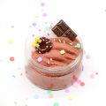 Fluffy Doughnut Chocolate Cream Brushed Sime Putty Clay Filler Clear Slime Box Toys for Children Soft Squishies DIY Toy. 