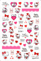 1PCS 3D Cartoon Hello Kitty Love Sticker Nail Art Decoration Animation Barbie Mickey Mouse Nail Stickers Nail Art Accessories. 