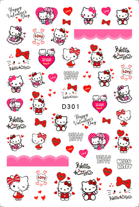 1PCS%203D%20Cartoon%20Hello%20Kitty%20Love%20Sticker%20Nail%20Art%20Decoration%20Animation%20Barbie%20Mickey%20Mouse%20Nail%20Stickers%20Nail%20Art%20Accessories%20-%20Image%204
