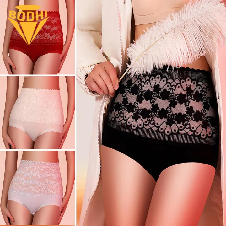 Body Shaping Thermal Underwear High Waist Tummy Control Butt-lifted Yoga Panties for Women Slimming Breathable Underwear Cold-preventing Thermal Underwear