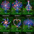 1pcs LED Solar Fireworks Light Outdoor Ground Insertion Courtyard Lantern Garden Lawn Atmosphere Light Full Sky Star Copper Wire Light. 