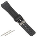 Watch Band Replacement Strap For Casio F-91W 18mm Black Resin Plastic Wrist Watchstrap with Pins Metal Buckle F91 F91W. 
