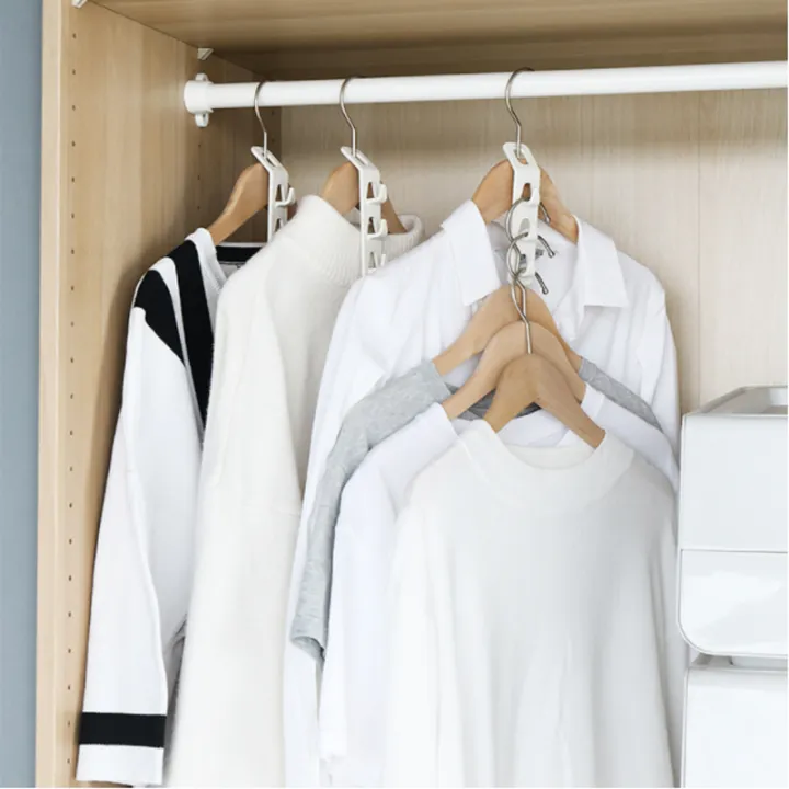 4Pcs/Set%20Hanger%20Connection%20Clothes%20Hook%20Multifunctional%20Hanger%20Storage%20Hook%20Household%20Cabinets%20Folding%20Storage%20Holder%20Behind%20The%20Door%20-%20Image%202