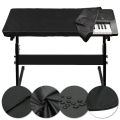 61 Keys Keyboard Dust Cover, Piano Keyboard Dust Cover, 61 Keys Piano Music Keyboard Cover, Electronic Keyboard Piano DirtProof Cover, Piano Keyboard Cover With Durable Elastic & Cord Lock, Black Piano Cover, Waterproof Full Coverage Universal Anti. 