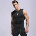 Tight Tank Top Men's Sports Basketball Vest Workout Sleeveless Men's Waistcoat Quick Dry High Stretch Basic Training Wear. 