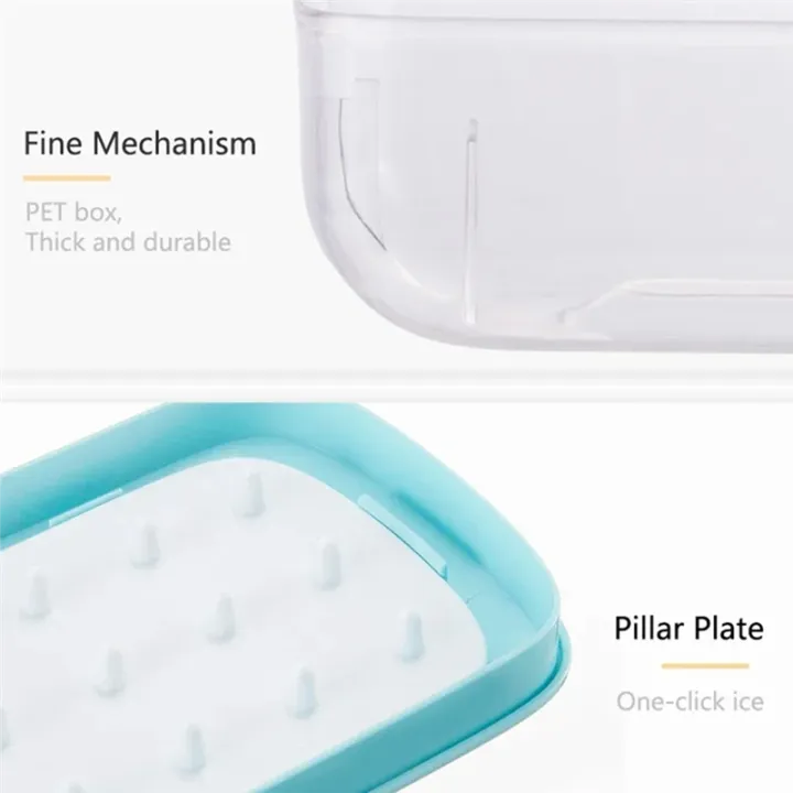 Ice Box Blue Raspberry 48 Double Silicone Large Capacity Ice Box Ice Storage Ice Box Blue ...