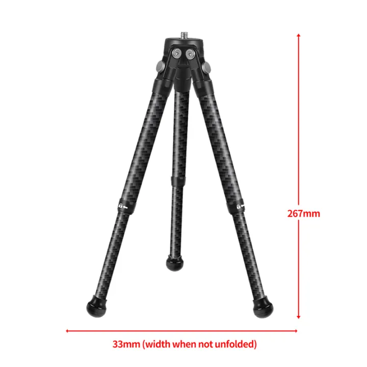 1/4%20Screw%20Carbon%20Fiber%20Tripod%20Portable%20Photography%20Light%20Stand%20Tabletop%20Video%20Mini%20Tripod%20-%20Image%207