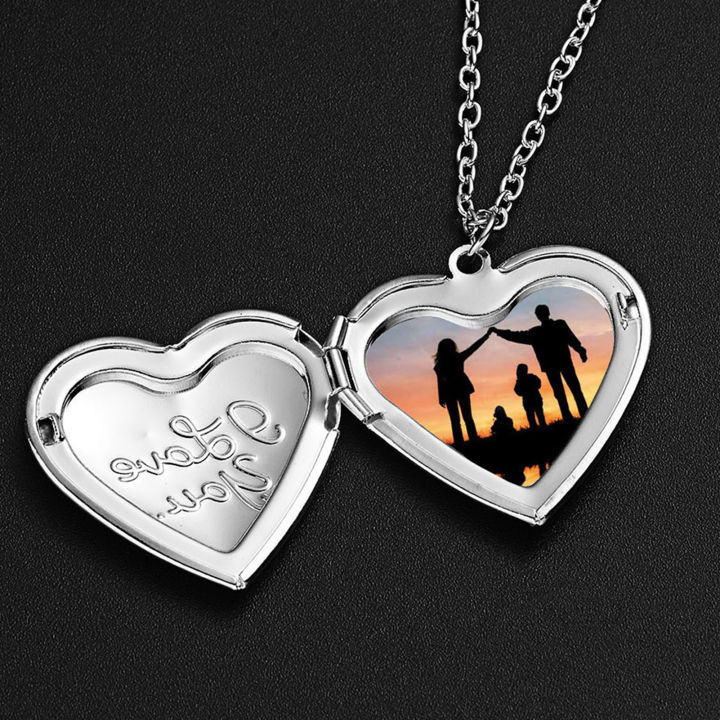 Charm%20Necklace%20Beautiful%20Heart%20Shape%20Photo%20Locket%20Necklace%20-%20Image%203