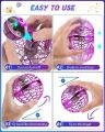 Flynova Magic Flying Orb Ball Galactic Fidget Spinner Ball with 360°Rotating RGB Lights, Floating Spinning Boomerang Ball for Kids, Mini Rechargeable Dro ne Flying Toys for Kids Adults Birthday. 