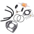 Lawn Mower Carburetor Repair Kit Overhaul Tool Practical 146-0657 146-0650 for Garden Parts. 
