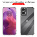 For Motorola Moto G24 Full Pack Soft Silicone Phone Back Cover For Moto rola Moto g24 Clear Airbag Case Shock Protective Case. 