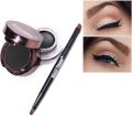 ADS 2 in 1 Gel Eyeliner and Eyebrow Powder Kit Brown Black Water-proof with Eye Liner Brush. 