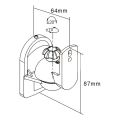 Universal Rotatable Speaker Wall Mount Stand Bracket 2 Pair Black. 