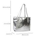Luxury Designer Bag Women Handbag Large Tote Sliver Gold Shoulder Bag Simple Handle Handbags Solid Color Soft Shopper Purse Bag. 