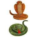 Stuffed Animal Cobra Snake Plush Stuffed Python Cobra Doll Prank Prop Animal Party Decoration Gift High Guality Green. 