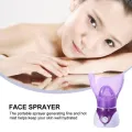 Weja Beauty Moisturizing Hot Facial Steamer Skin Care Thermal Sprayer Smooth Skin Facial Spa Warm Steam Sauna Aroma Steamer (Purple). 