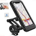 Waterproof Motorcycle Bike Mobile Phone Holder Support Universal Bicycle GPS 360° Adjustable. 