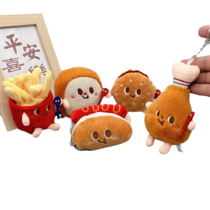 Cartoon-Shaped%20Cartoon%20Burger%20Miniature%20Creative%20Boutique%20Hot%20Plush%20Cute%20Plush%20Chicken%20Leg%20for%20Kids'%20Keychain%20Accessory%20Backpack%20Decoration%20Gift%20For%20Food%20Lovers%20Collectible%20Merchandise%20-%20Image%202