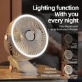 Clamp fan, suitable for mini table fan, 3 fan clamp type, portable USB rechargeable type, 60 degree rotation can be used in student dormitories. 